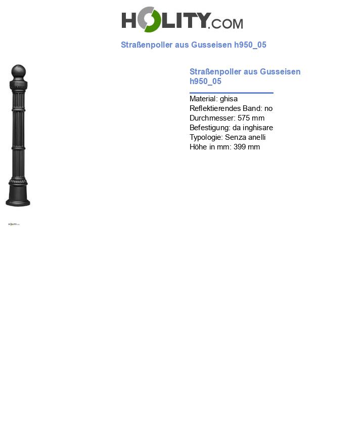 Straßenpoller aus Gusseisen h950_05