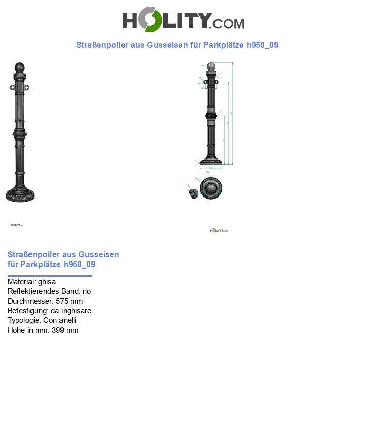 Straßenpoller aus Gusseisen für Parkplätze h950_09