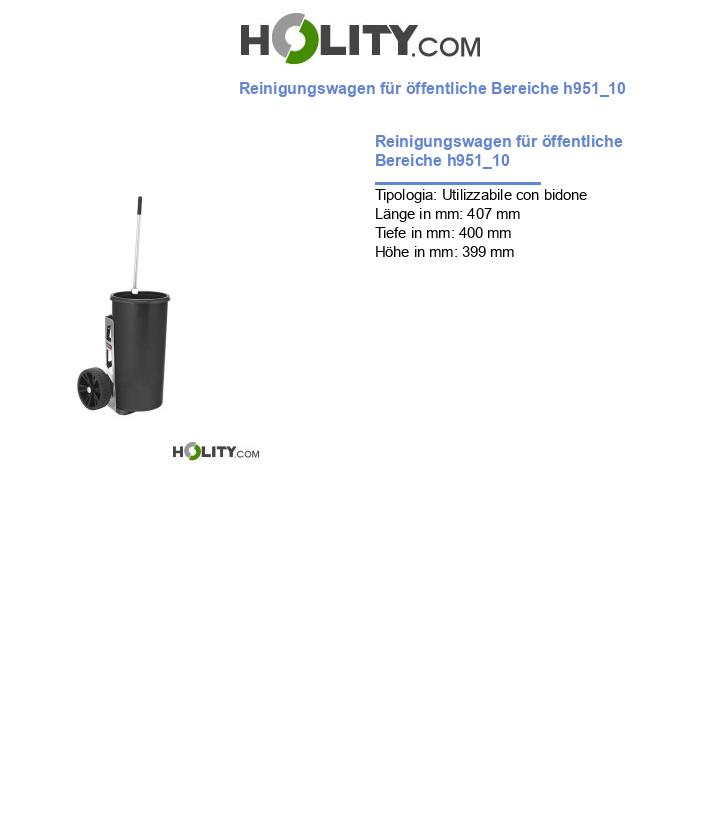 Reinigungswagen für öffentliche Bereiche h951_10