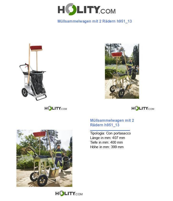 Müllsammelwagen mit 2 Rädern h951_13