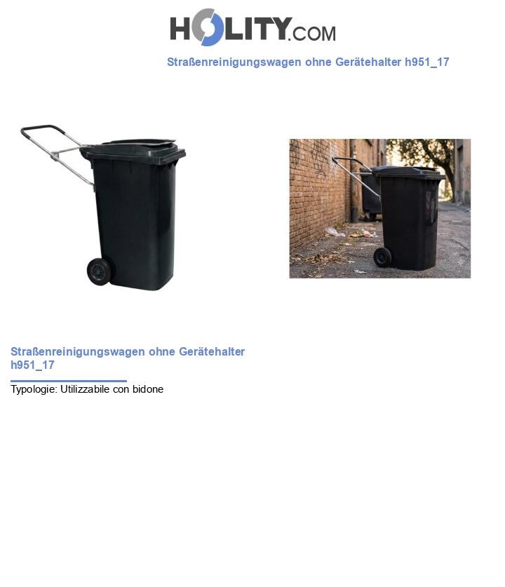 Straßenreinigungswagen ohne Gerätehalter h951_17