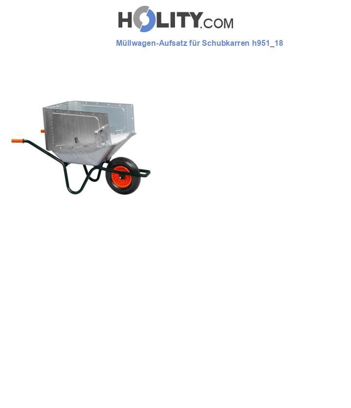 Müllwagen-Aufsatz für Schubkarren h951_18