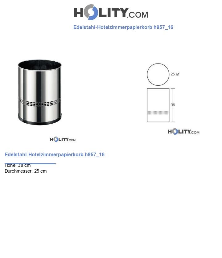 Edelstahl-Hotelzimmerpapierkorb h957_16