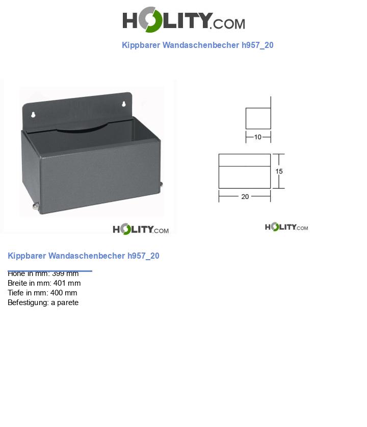 Kippbarer Wandaschenbecher h957_20