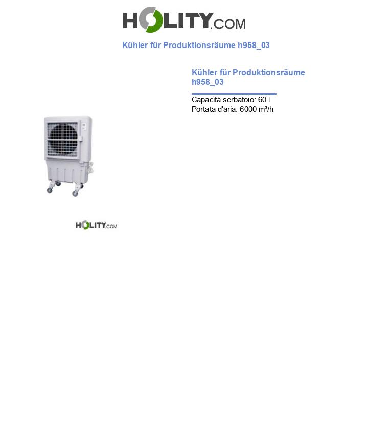 Kühler für Produktionsräume h958_03