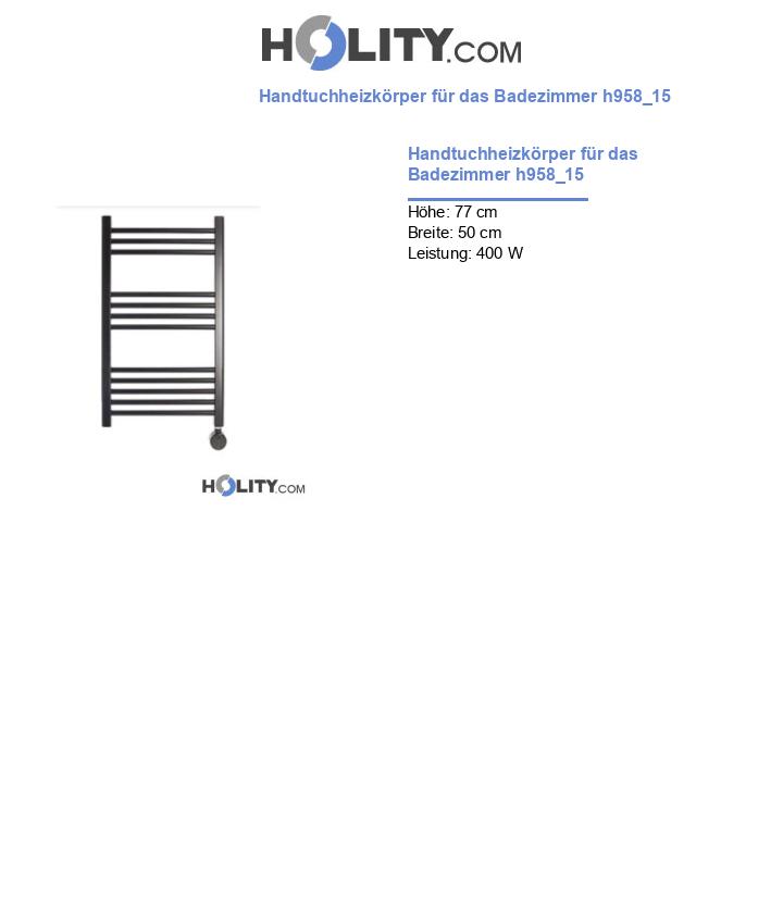 Handtuchheizkörper für das Badezimmer h958_15