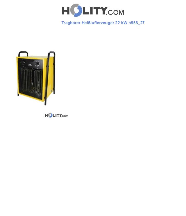 Tragbarer Heißlufterzeuger 22 kW h958_27