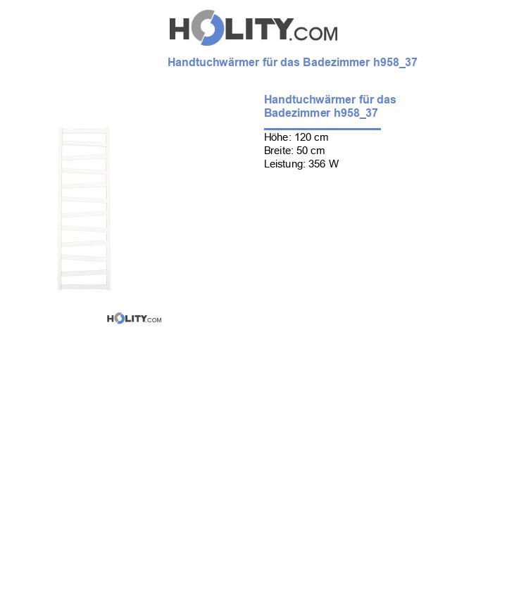 Handtuchwärmer für das Badezimmer h958_37