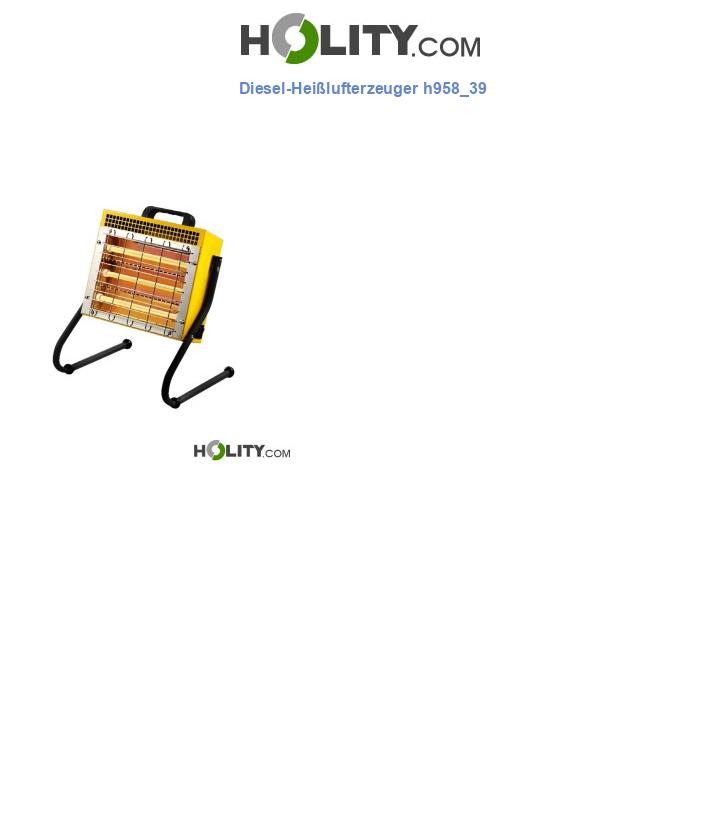 Diesel-Heißlufterzeuger h958_39