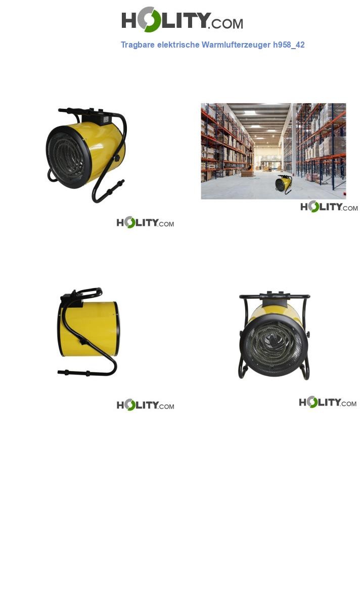 Tragbare elektrische Warmlufterzeuger h958_42