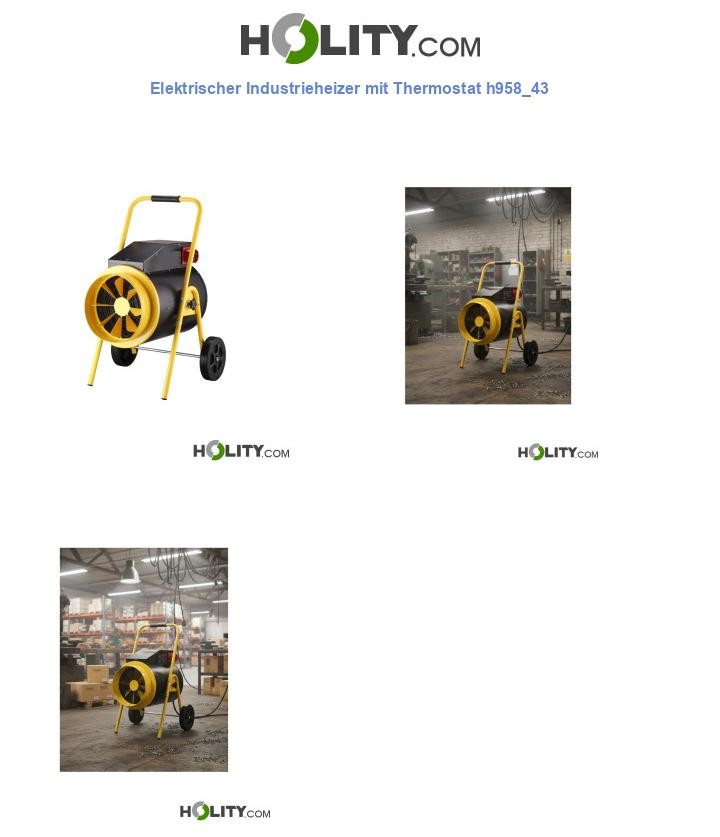 Elektrischer Industrieheizer mit Thermostat h958_43