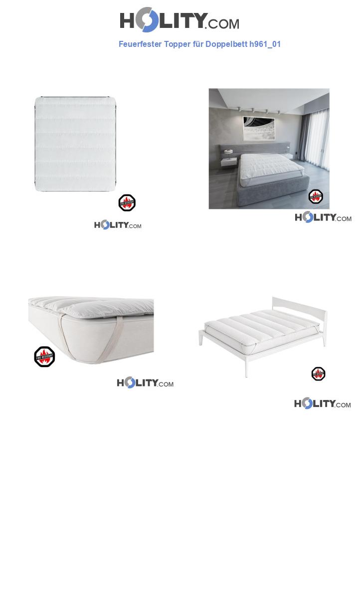 Feuerfester Topper für Doppelbett h961_01