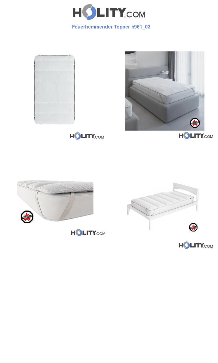 Feuerhemmender Topper h961_03