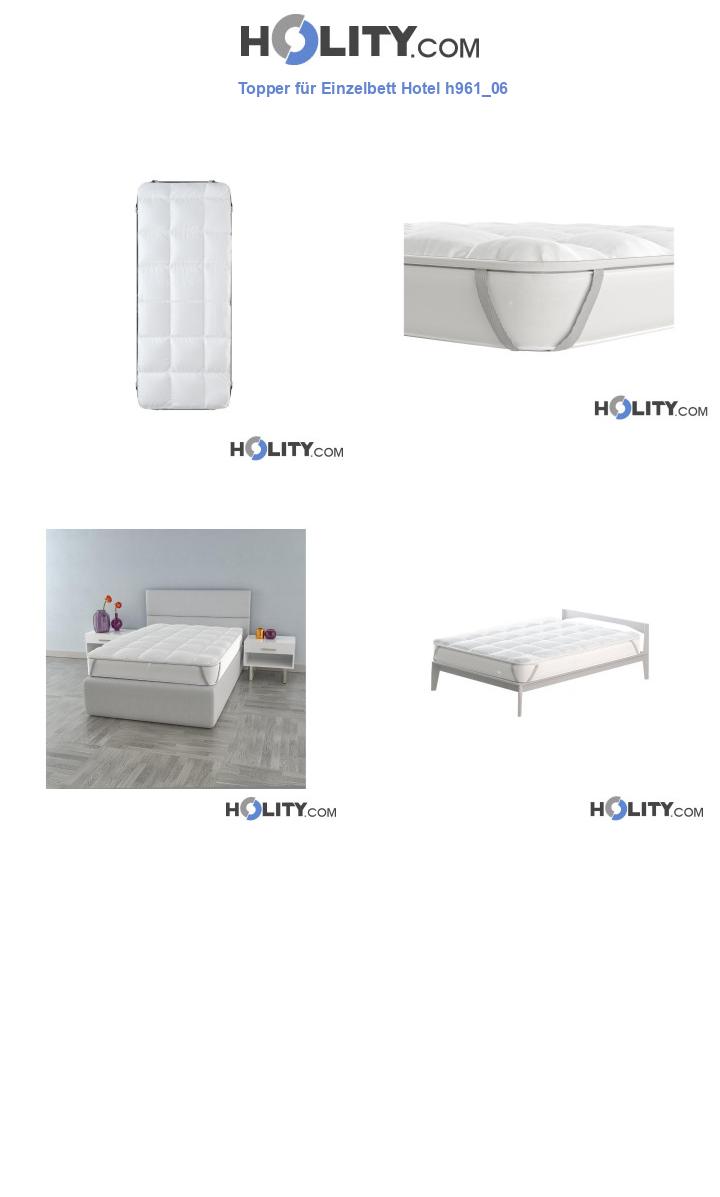 Topper für Einzelbett Hotel h961_06