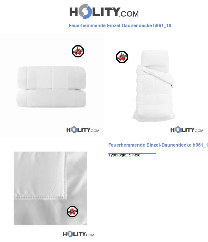 Feuerhemmende Einzel-Daunendecke h961_10