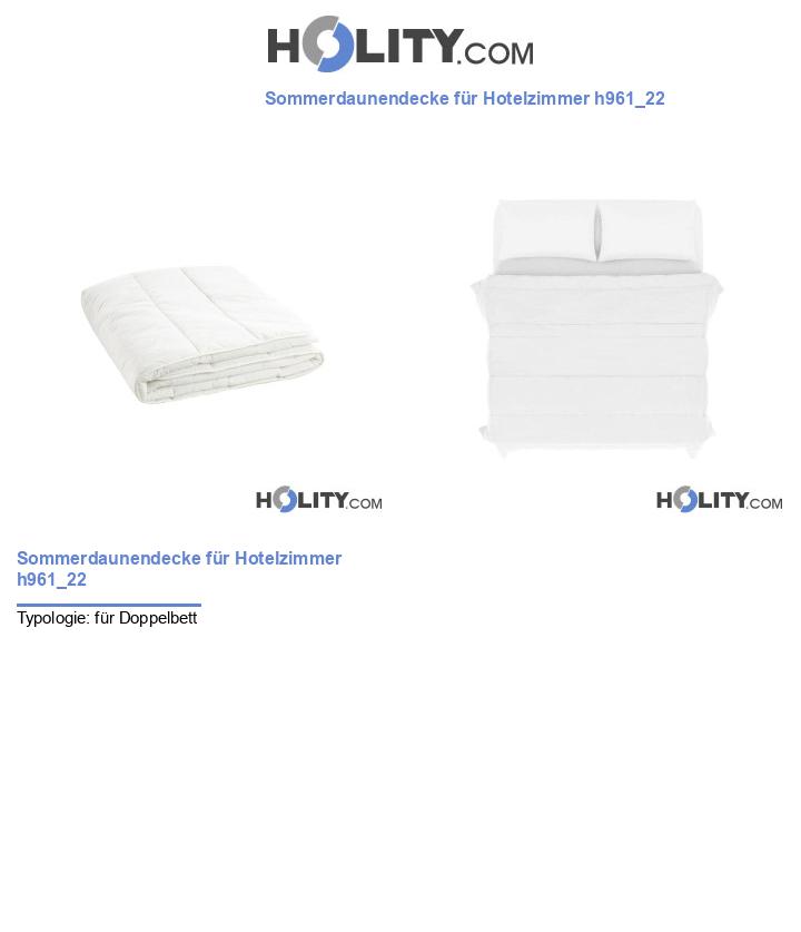 Sommerdaunendecke für Hotelzimmer h961_22