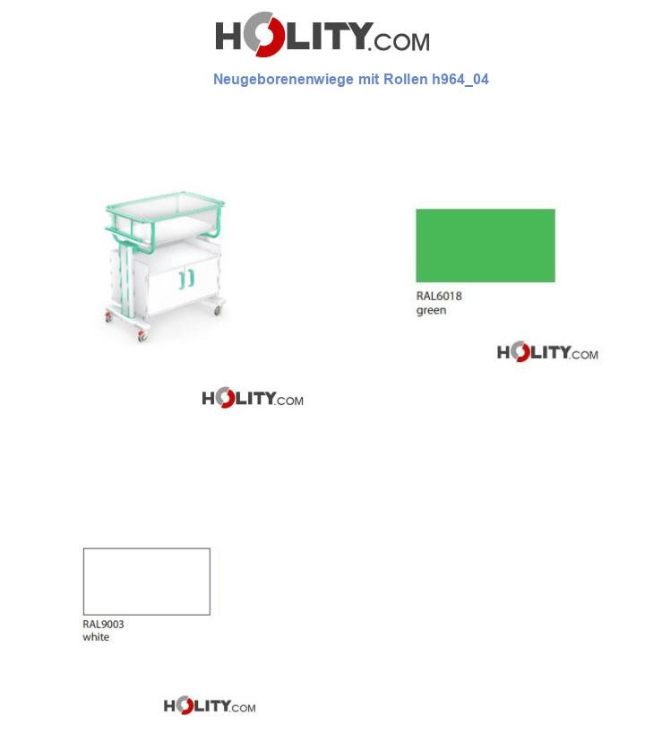 Neugeborenenwiege mit Rollen h964_04