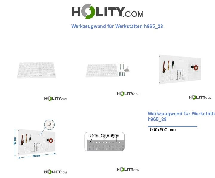 Werkzeugwand für Werkstätten h965_28