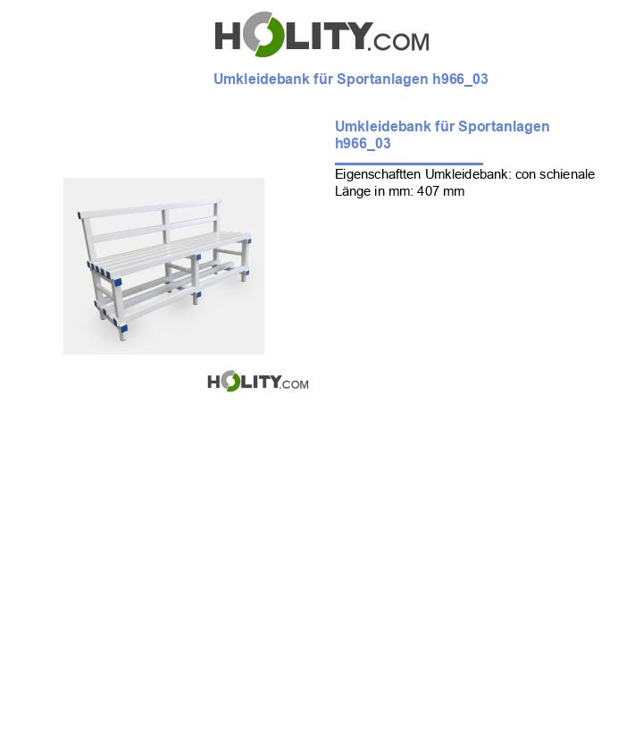 Umkleidebank für Sportanlagen h966_03