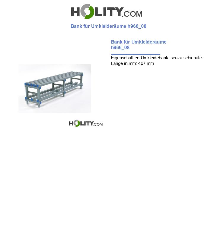 Bank für Umkleideräume h966_08