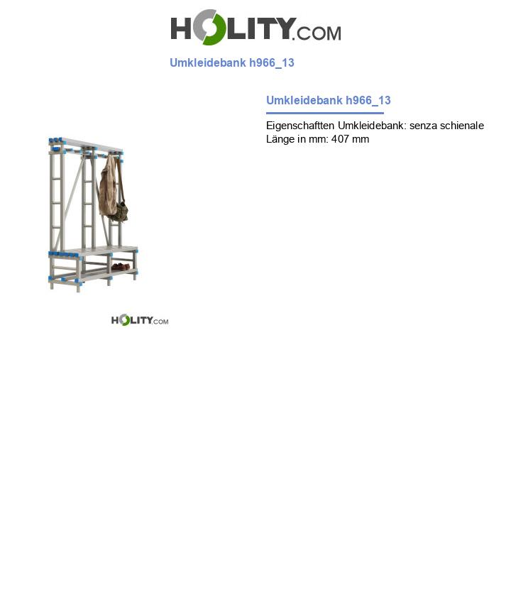 Umkleidebank h966_13