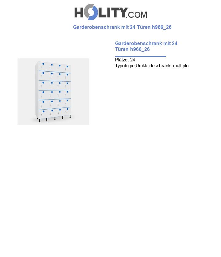 Garderobenschrank mit 24 Türen h966_26