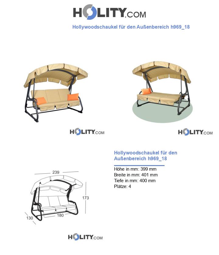 Hollywoodschaukel für den Außenbereich h969_18