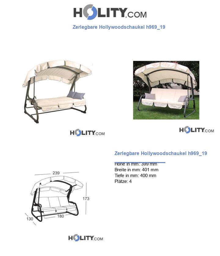 Zerlegbare Hollywoodschaukel h969_19