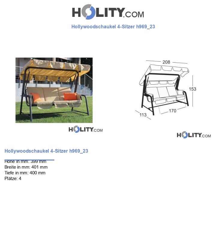 Hollywoodschaukel 4-Sitzer h969_23