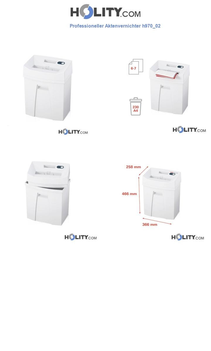 Professioneller Aktenvernichter h970_02