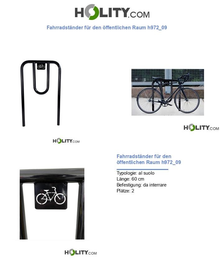 Fahrradständer für den öffentlichen Raum h972_09