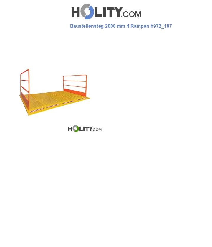Baustellensteg 2000 mm 4 Rampen h972_107