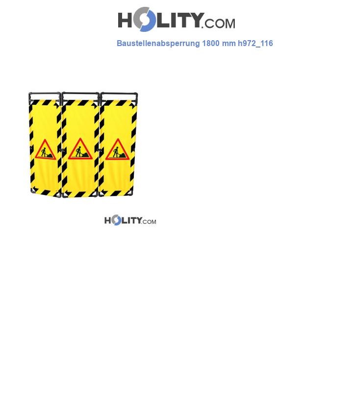 Baustellenabsperrung 1800 mm h972_116