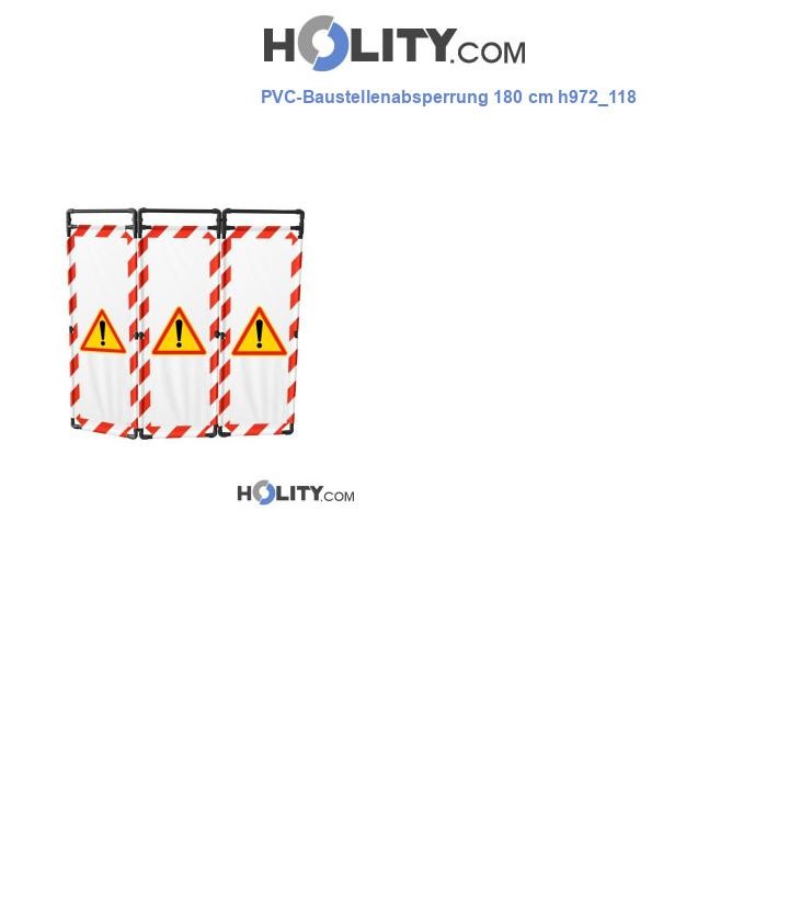 PVC-Baustellenabsperrung 180 cm h972_118