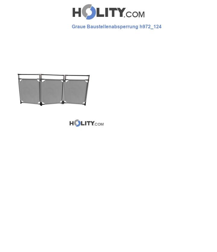 Graue Baustellenabsperrung h972_124