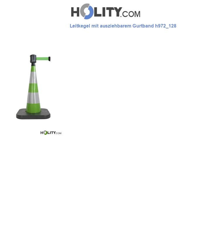 Leitkegel mit ausziehbarem Gurtband h972_128