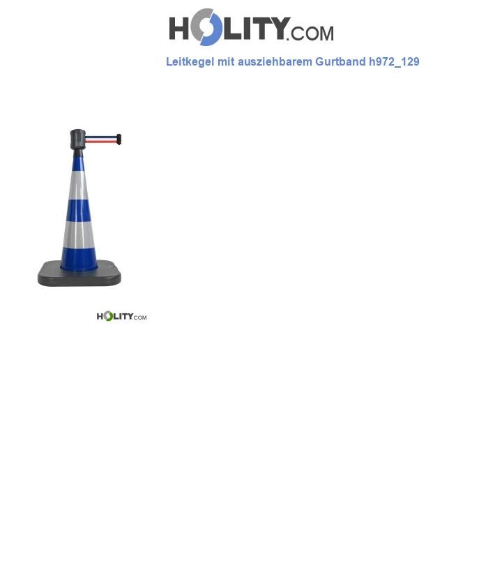 Leitkegel mit ausziehbarem Gurtband h972_129