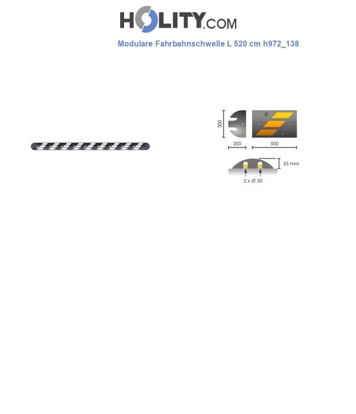 Modulare Fahrbahnschwelle L 520 cm h972_138