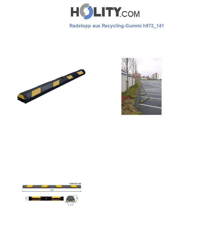 Radstopp aus Recycling-Gummi h972_141