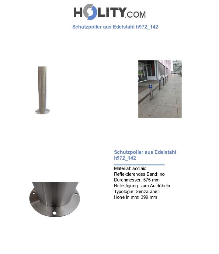 Schutzpoller aus Edelstahl h972_142