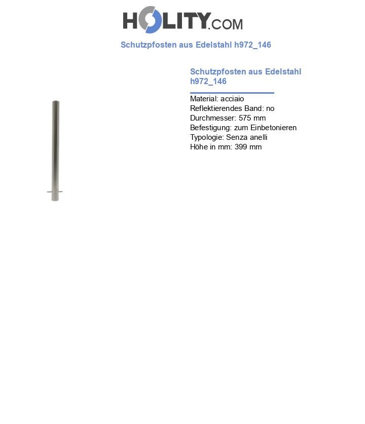Schutzpfosten aus Edelstahl h972_146