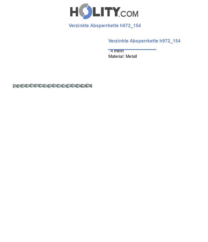 Verzinkte Absperrkette h972_154