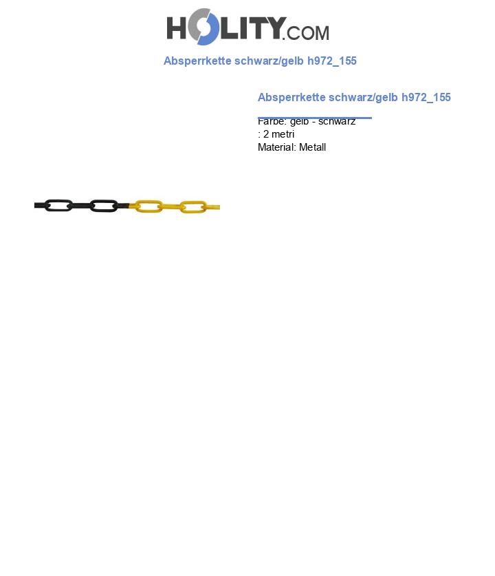 Absperrkette schwarz/gelb h972_155