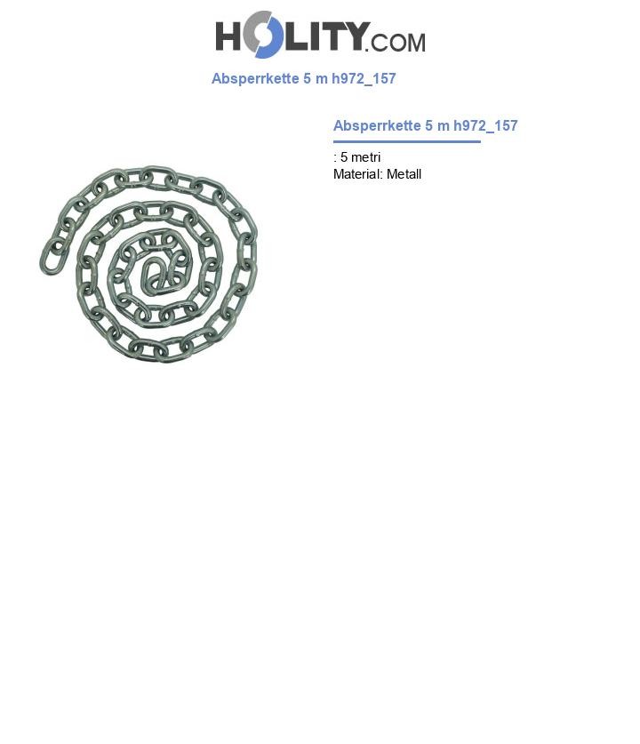 Absperrkette 5 m h972_157