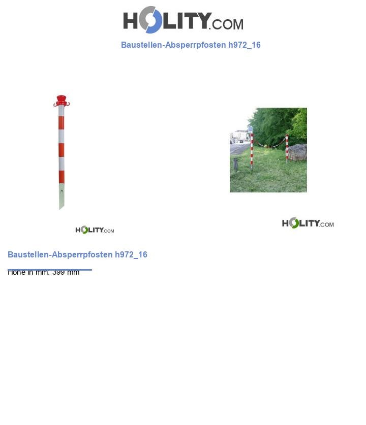 Baustellen-Absperrpfosten h972_16