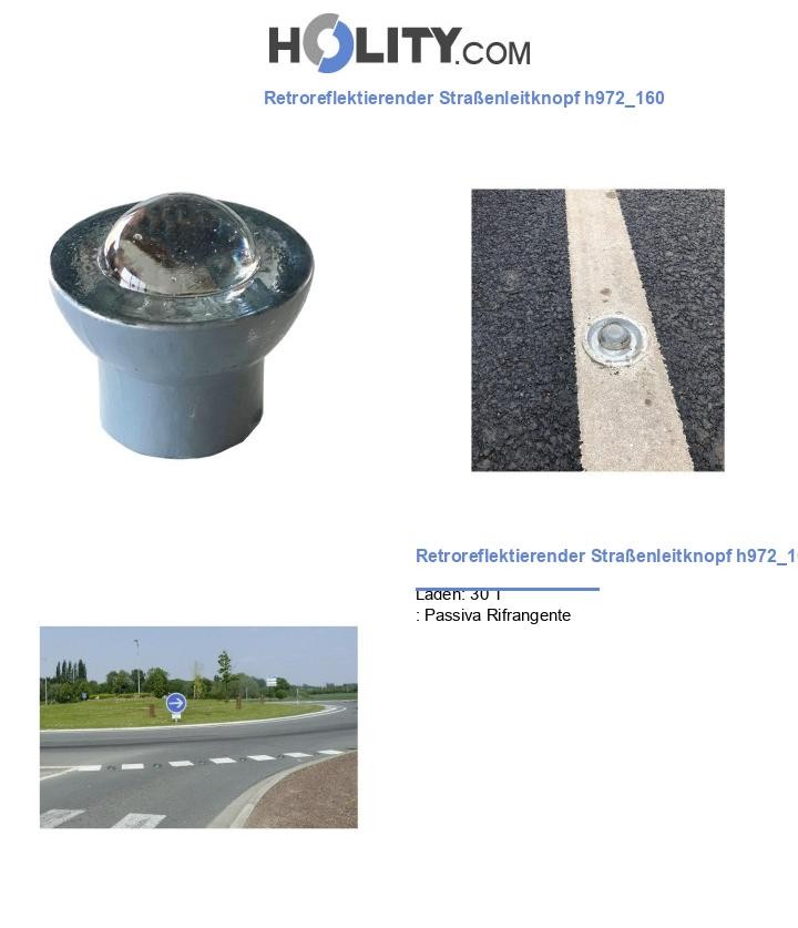 Retroreflektierender Straßenleitknopf h972_160
