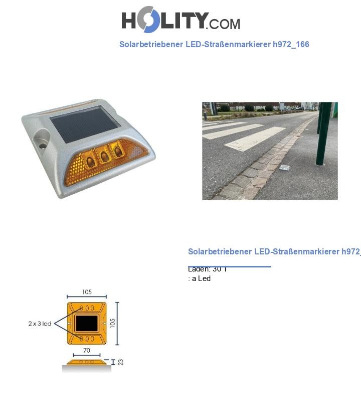 Solarbetriebener LED-Straßenmarkierer h972_166