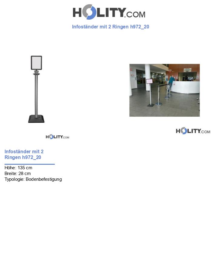 Infoständer mit 2 Ringen h972_20