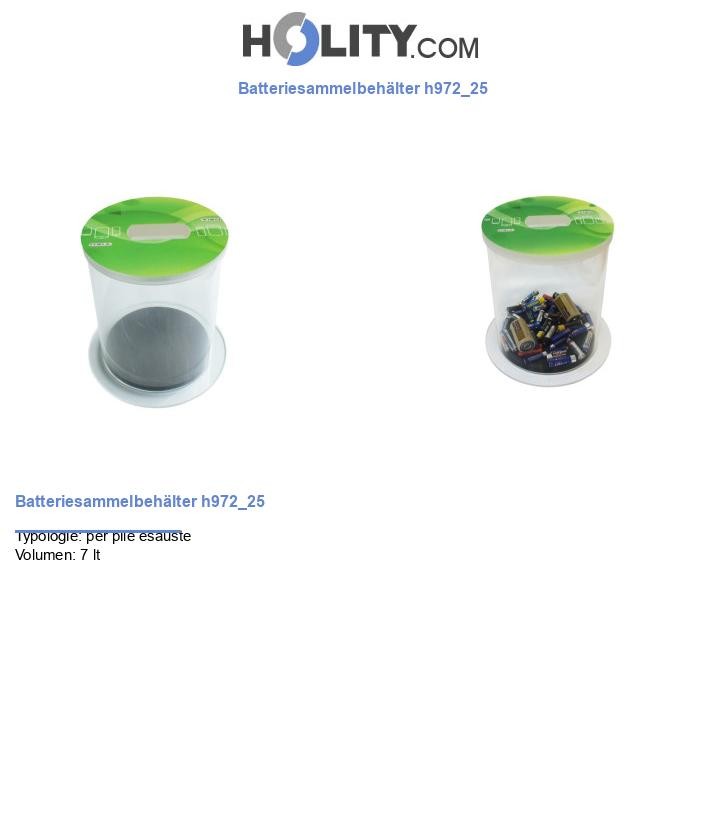 Batteriesammelbehälter h972_25