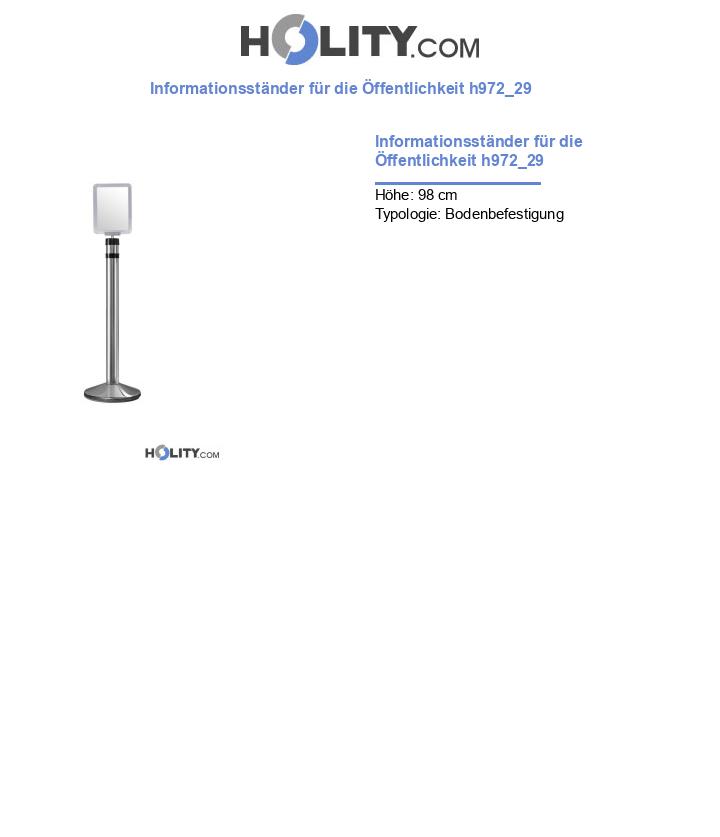 Informationsständer für die Öffentlichkeit h972_29